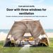Sonuto Outdoor 4-7 People Camping Park Beach Tent Vinyl Sunscreen Folding Portable Canopy Rainproof And Sunscreen Shelter_desvips.com