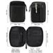 Pocket With 6 Pockets For EDC Gears Zippered Multitools Organizer Utility Pouch Tool Bag_desvips.com