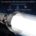 Cross-Border New Model Long-Range Home Outdoor USB Rechargeable COB Side Light Searchlight Plastic High Brightness Small_desvips.com