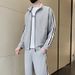 Sports Suit Sweatshirt Cardigan Jacket Spring 2025 New Loose Casual Clothes Men's Autumn Two-Piece Set_desvips.com