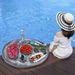 Inflatable Floating Drink Holder - Thickened Eco-Friendly PVC Cup Holder (Non-Slip Design Fits Most Cups Includes Repair Kit & Storage Pouch)_desvips.com