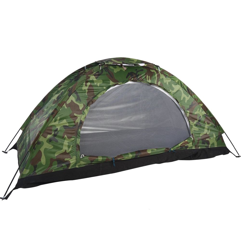 Outdoor Camouflage UV Protection Waterproof One Person Tent For Camping Hiking_desvips.com