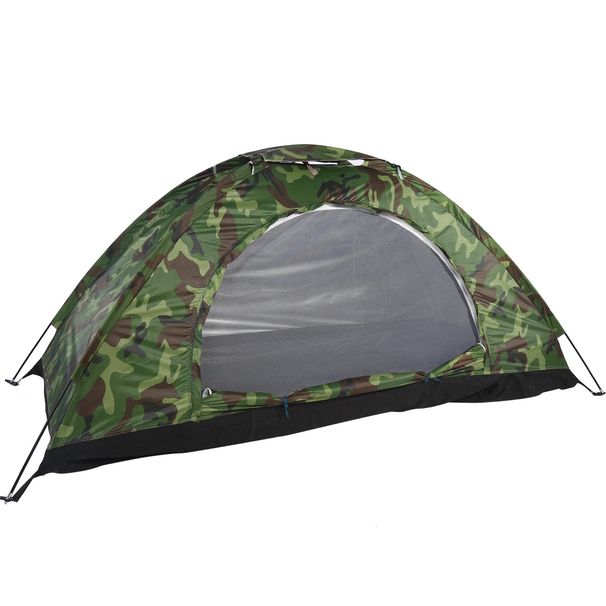 Outdoor Camouflage UV Protection Waterproof One Person Tent For Camping Hiking_desvips.com