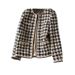 Women's Clothing Wool tweed jacket spring and autumn short style fashionable_desvips.com