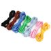 Semi-circle oval 6mm polyester colored shoelaces_desvips.com