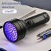 Ziguang Lamp Aluminum Alloy 51led Uv Ziguang Lamp Ziguang Flashlight Scorpion Lamp Banknote Inspection And Anti-counterfeiting Detection_desvips.com