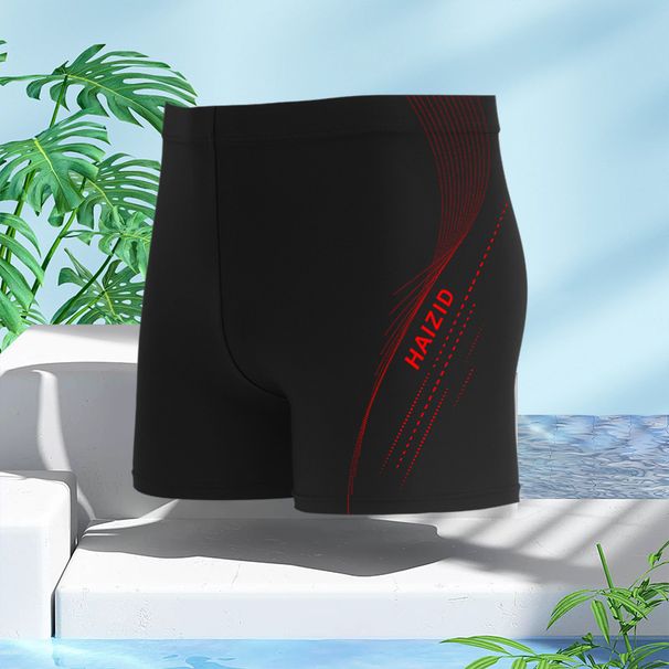 Men's With Enlarged And Fattened Hot Springs, Fashionable Beach Pants, Quick Drying Fitness Training, Anti Awkward Flat_desvips.com