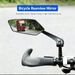 Bike Mirrors Bicycle Mirror Right Left Rear View Mirror HD Convex Mirror Bicycle E-bike Scooter Bike Mirrors_desvips.com