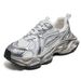 2026 Fashion Sneakers Youth/Men Leather Cover + Mesh Low Top Lace-Up Breathable Thick Sole Heighten Non-Slip Wear-Resistant Running Shoes 39-44_desvips.com