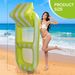 Inflatable Swimming Pool Striped Lounge Chair Water Mesh Floating Bed Adult Backrest Hammock Cloth Cover Floating Row_desvips.com