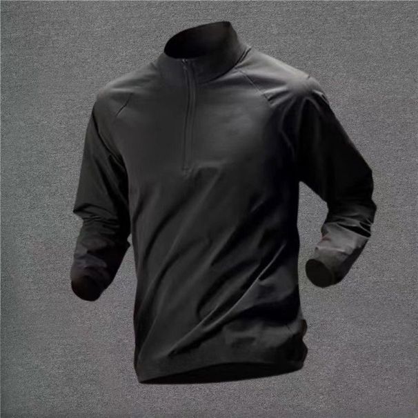 Men's Women's Physical Examination Training Stand Collar Long Sleeved Quick Drying Breathable Zipper Set Sports Track_desvips.com