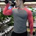 Men's Clothing drying fitness long sleeved men's slim quick drying sports T shirt moisture breathable training uniform_desvips.com