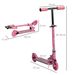 Monopattino Per Bambini 3-7 Anni Pieghevole A 2 Ruote E Altezza Regolabile, 67x30x63/68/73/76 Cm, Rosa_desvips.com