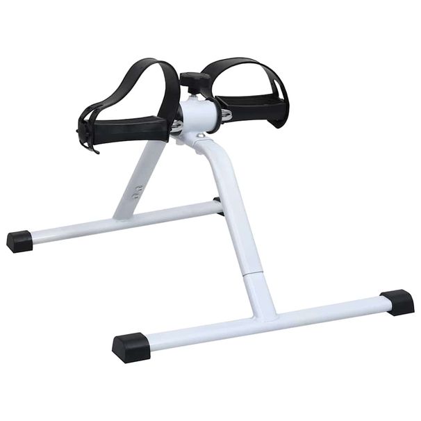 Compact Mini Exercise Bike - Portable Arm & Leg Toner For Home Use - Multi-Level Resistance - Black + Silver_desvips.com