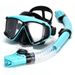 Snorkeling With Snorkel And Nose Guard For Adults, One-Piece HD Waterproof Diving Mask Professional Set_desvips.com