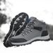 Men's shoes with fleece thickened warm snow boots outdoor men's high top northeast cotton shoes_desvips.com