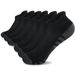 6 Pairs Ankle Athletic Running Cushioned Breathable Low Cut Sports Tab For Men Women Short Socks_desvips.com