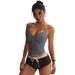 Women's Breathable V-Neck Yoga Tank Top – Backless Workout Shirt With Quick-Dry Fabric For Summer Fitness_desvips.com