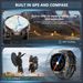 T-Rex 3 Military Grade 1000mAh Battery Smart Watch 10ATM Waterproof GPS Compass Altimeter Call AMOLED Men Swim Sports_desvips.com