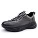 Men's Casual Leather Sneakers 2025 Spring New Trendy Soft Sport Breathable Comfortable Lace-up Men Versatile Shoes_desvips.com