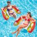 Glitter Rainbow Inflatable Seat For Adults - Thickened Floating Lounger With Backrest For Pool Lake & Beach (Heavy-Duty PVC Non-Slip Design)_desvips.com