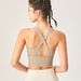 Women's Backless Yoga Tank Top - Built-in Cups, Shockproof Medium Support, Minimizing Effect For Large Busts (Gym & Yoga Wear)_desvips.com