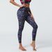 New Yoga Women High Waist Hip Lift Printed Leggings European Size Quick Dry Sports Tight Pants_desvips.com