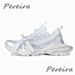 Summer New Men Platform Sneakers Purple Thick Sole Lace-Up Couple Casual Fashion Mesh Breathable Outdoor Running Shoes_desvips.com