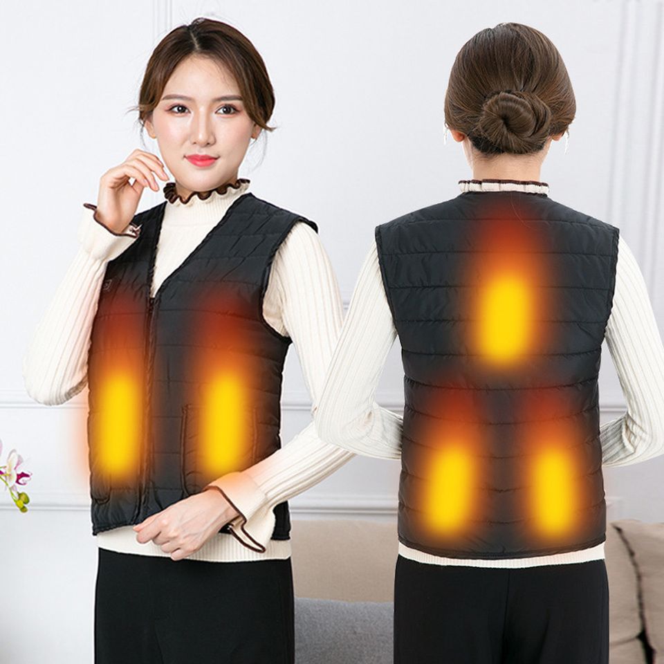 Electric Heated Vest For Men Women Heated Jacket 3-Speed Temperature Adjustment Winter Hiking Camping Skiing Fishing Bodywarmer_desvips.com
