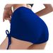2020 Summer New Casual Sports Solid Color Basic Sexy Side Tie Adjustable Swim Shorts For Women_desvips.com