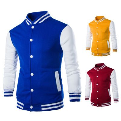 Men's Clothing Jacket European Size Men's Clothing Hot Sale Men's Stand Collar Baseball Shirt Jacket W868_desvips.com