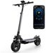 IScooter W9 Electric Scooter 10 Inch 1000W 48V14Ah 35-45km Range 45km/h Max Speed Off Road Tires Rear Drive Dual Disc Brakes_desvips.com