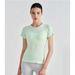 Seamless Slim Fit Top For Women, Bare Sensation, Slimming, Breathable, Running, Sports, Fitness, Short Sleeve,_desvips.com