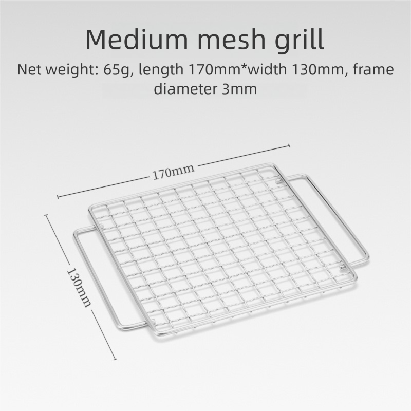 Firewood Mini Stainless Steel Grill Camping Picnic Folding Charcoal Stove Outdoor BBQ Rack_desvips.com