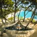 Outdoor Camping Hanging Bed Triangle Portable Multi Person Aerial Mat Travel Convenient Sleep Hammock Bed_desvips.com