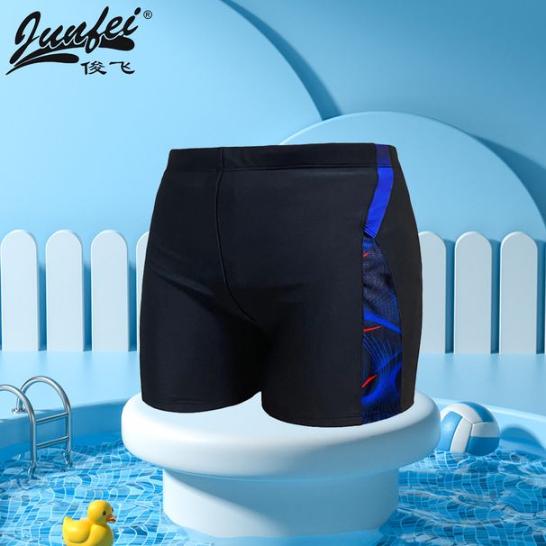2024 New Men's Swim Fashionable Printed Loose Comfortable Plus Size Boxer Shorts Professional Sports Quick-Dry Swimming_desvips.com