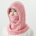 Winter Outdoor Balaclava Hat Windproof Cold-Proof Thermal Thickened Neck Guard Polar Fleece Mask_desvips.com