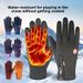 With Zipper Design Outdoor Cycling Gloves For Men Winter Women Riding Touchscreen Motorcycle Waterproof Warm_desvips.com