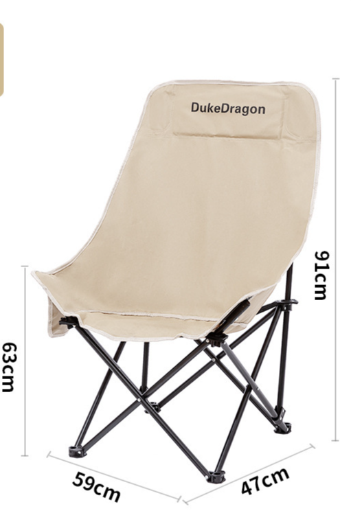 Portable And Set Camping Picnic Outdoor Folding Egg Roll Table High Back Moon Chair_desvips.com