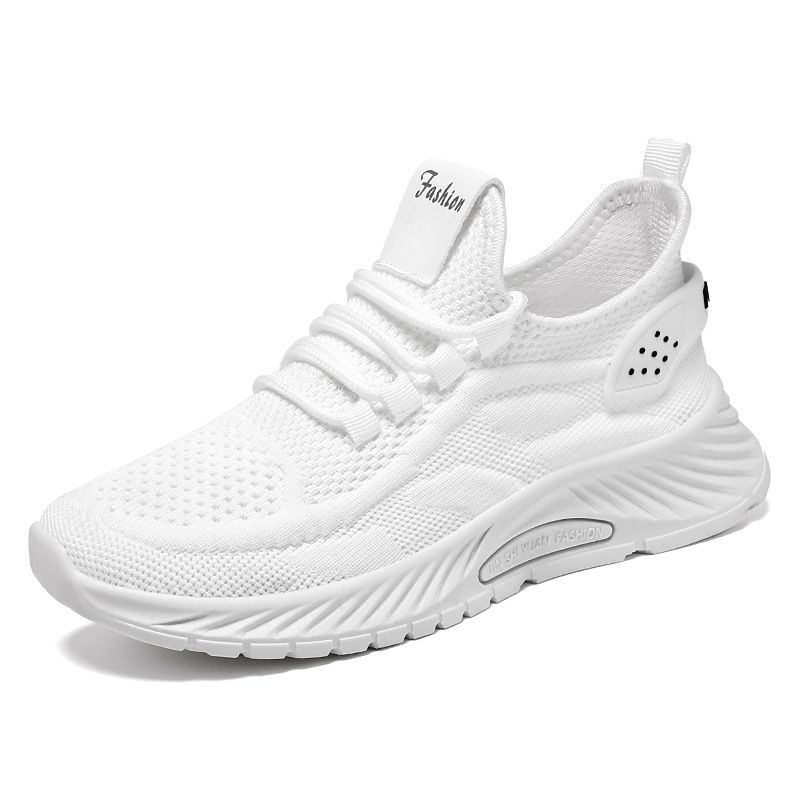 Shoes Women Spring New Fashion Casual Running Trend Flying Weave Women's Sports Shoes_desvips.com