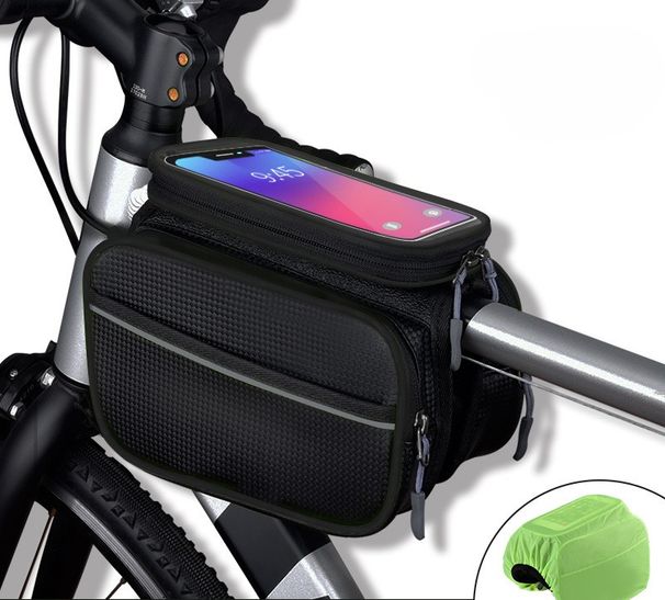 Bicycle Bag Front Beams, Mountain Large Capacity Waterproof Mobile Phone Beams, Saddle Riding Equipment_desvips.com