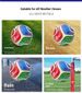 Size 5 Hand-Stitched Soccer Ball, Thickened PU Leather, Butyl Bladder, All-Weather For Training & Matches_desvips.com