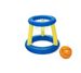 Inflatable Water Sports Set - 3-in-1 Volleyball Net, Handball Goal & Basketball Hoop With Beach Ball - Family Pool Beach Toy - Durable PVC_desvips.com