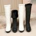 2025 Winter Waterproof Down Cotton Snow Boots Women's Mid-tube Boots Round Toe Thick Sole Thick Fur Comfortable And Warm Cotton Shoes_desvips.com