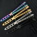 Butterfly Foldable Trainer Portable Stainless Steel Pocket Practice Training Tool For Outdoor Games Folding Knife_desvips.com
