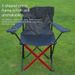 Outdoor Folding Chair Armchair Outdoor Leisure Fishing Chair Foldable Beach Chair Portable Camping Picnic Equipment_desvips.com
