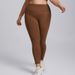 Plus Size Pocket Yoga For Women Waist Hip Lift No Embarrassing Lines Fitness High Elastic Brushed Sports Long Pants_desvips.com