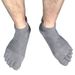 6 Pairs Solid Color Bamboo Fiber 5 Finger Unisex Mh Breathable Comfortable Deodorant Protect Ankle Short Socks With_desvips.com