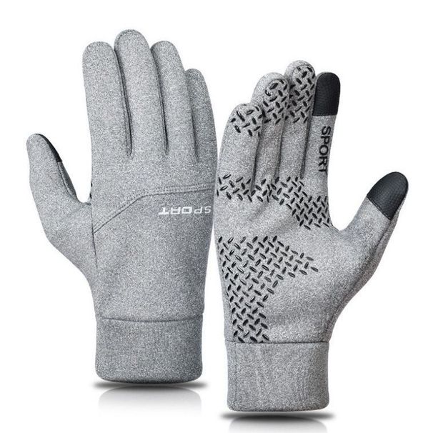Gloves For Outdoor Warmth, Men's Anti Slip Touch Screen, Waterproof Cold Resistant With Fleece, Cycling Driving, Winter_desvips.com