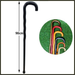 Premium Elderly Walking Wooden Hiking Stick Retro Solid Wood Integrated Single Cane Anti-Slip Pad Rattan Sturdy_desvips.com